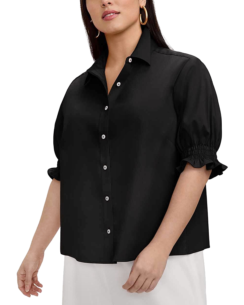 Foxcroft Plus - Paula Puff Sleeve Shirt
