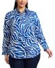 Foxcroft Plus Foxcroft Plus Zoey Long Sleeved Tonal Zebra Shirt - 1