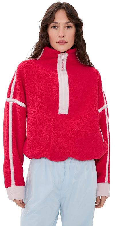 FP Movement FP Movement Mountain High 1/2 Zip Fleece Candy Apple w/ Pearl