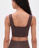FP Movement FP Movement Square Neck Good Karma Bralette Washed Chocolate - 3