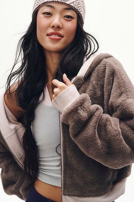 FP Movement Fur Ever Reversible Zip-Up Hoodie
