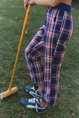 FP Movement Plaid In Play Crop Flares