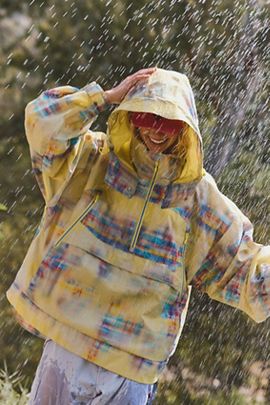 FP Movement Singin' In The Rain Printed Packable Waterproof Pullover