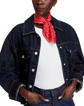 Fraas Fraas Classic Dottie Square Silk Scarf