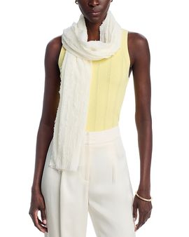 Fraas Fraas Clip Fringe Solid Scarf