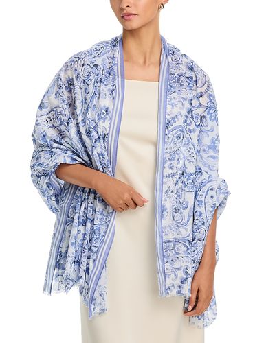 Fraas Fraas Oversized Floral Scarf