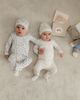 Fragile Fragile Boy Leaves Print Romper Set with Hat - 3