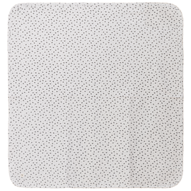 Fragile Fragile Crinkle Flower Print Knit Blanket