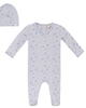 Fragile Fragile Floral Print Romper with Hat - 1