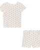 Fragile Fragile Fruit Print 2 Piece Short Sleeve Top and Shorts Set - 1
