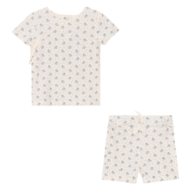 Fragile Fragile Fruit Print 2 Piece Short Sleeve Top and Shorts Set