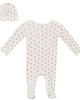 Fragile Fragile Fruit Print Wrap Romper Set with Hat - 1