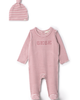 Fragile Fragile Girl Bebe Embroidered Brushed Romper and Hat - 1