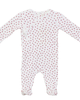 Fragile Fragile Girl Pointelle Flower Print Wrap Romper - 1
