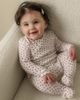 Fragile Fragile Girl Pointelle Flower Print Wrap Romper - 2