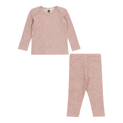 Fragile Fragile Leopard Print 2 Piece Long Sleeve Top and Pants Set