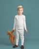 Fragile Fragile Printed Ribbed 2 Piece Long Sleeve Top and Pants Set - 2