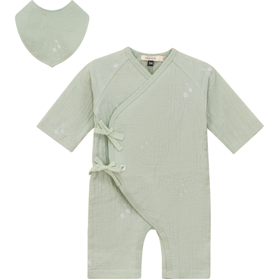 Fragile Fragile Strawberry Wrap Muslin Romper