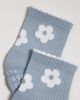 Fraise Fraise Flora Grip Sock in Sky, Women's at Urban Outfitters - 3