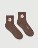Fraise Fraise Petal Grip Sock in Brown, Women's at Urban Outfitters - 1