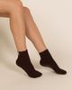 Fraise Fraise Quarter Crew Grip Sock in Espresso, Women's at Urban Outfitters - 3