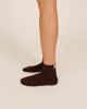 Fraise Fraise Quarter Crew Grip Sock in Espresso, Women's at Urban Outfitters - 4