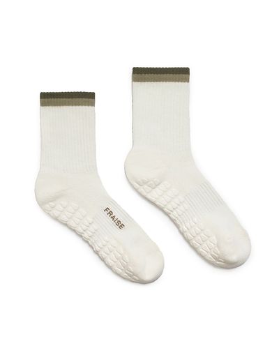 Fraise Fraise Striped Crew Grip Sock