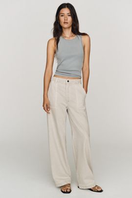 FRAME Bow Cargo High Rise Barrel Jeans