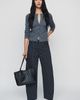 FRAME Bow High Rise Tapered Jeans - 1