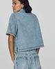 FRAME Denim Crochet Trimmed Sleeve Top - 2