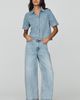 FRAME Denim Crochet Trimmed Sleeve Top - 3