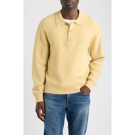 FRAME FRAME Boiled Wool Polo Sweater