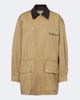 Frame Frame Corduroy-trimmed cotton twill jacket - 1