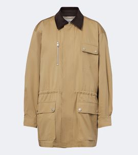 Frame Frame Corduroy-trimmed cotton twill jacket