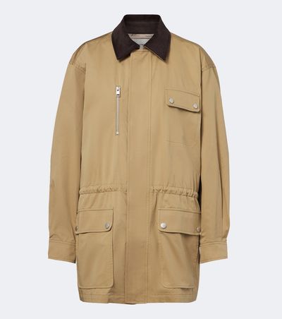 Frame Frame Corduroy-trimmed cotton twill jacket