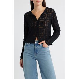 FRAME FRAME Cotton Crochet Cardigan