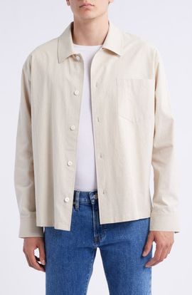 FRAME FRAME Cotton Seersucker Shirt Jacket