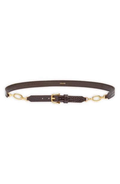 FRAME FRAME Croc Embossed Leather Belt
