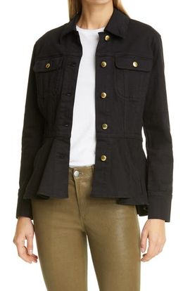 FRAME FRAME Flounce Denim Jacket