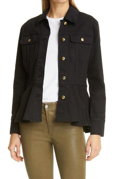 FRAME FRAME Flounce Denim Jacket