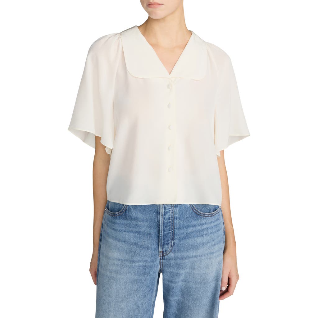 FRAME FRAME Gala Silk Short Sleeve Shirt