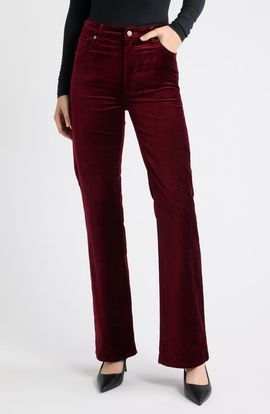 FRAME FRAME High Waist Bootcut Velvet Jeans