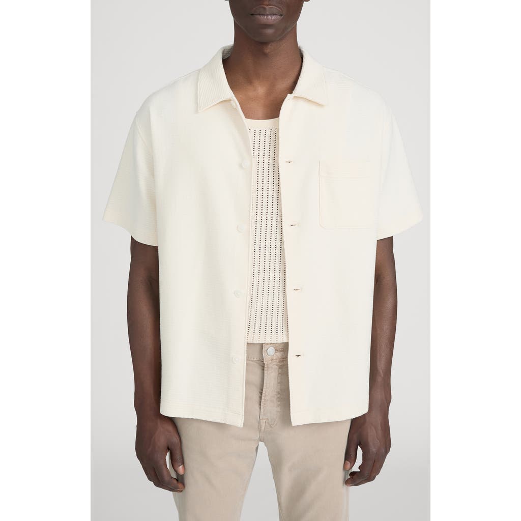 FRAME FRAME Jacquard Short Sleeve Button-Up Shirt