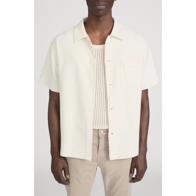 FRAME FRAME Jacquard Short Sleeve Button-Up Shirt