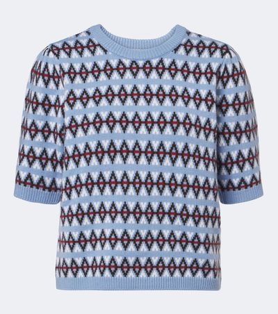 Frame Frame Jacquard wool and cashmere sweater