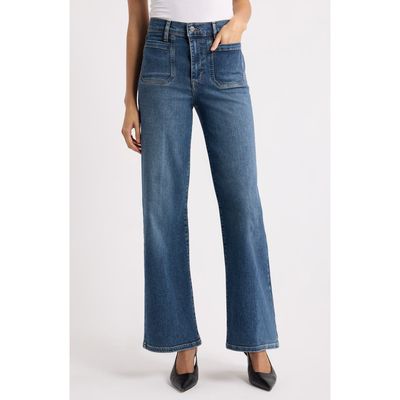 FRAME FRAME Le Pixie Slim Palazzo Pocket High Waist Wide Leg Jeans