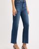 FRAME FRAME Le Sleek Raw Fray High Waist Straight Leg Jeans - 3