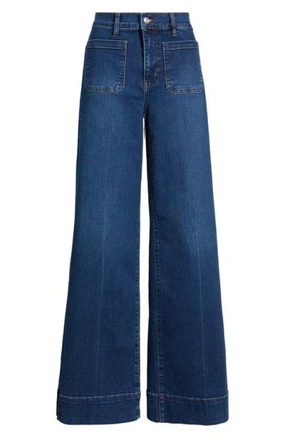 FRAME FRAME Le Slice Slim Palazzo High Waist Wide Leg Jeans