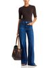 Frame Frame Le Slice Slim Palazzo Jeans in Folklore - 2