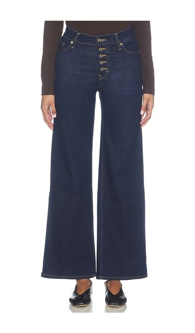 FRAME FRAME Le Slim Palazzo Exposed Button Jeans